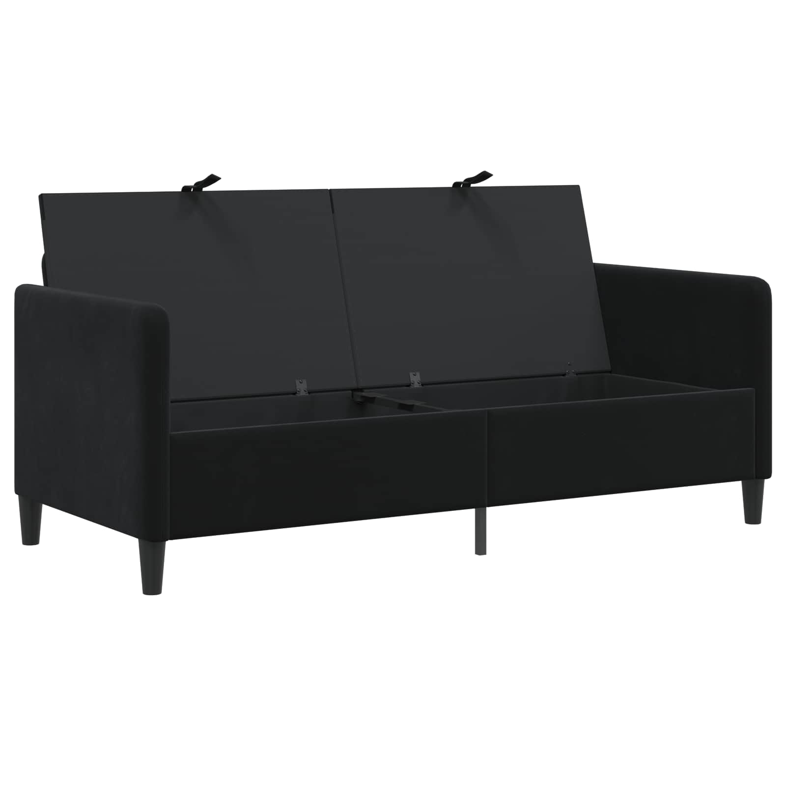Sofa s pohranom Crna 172 x 78 x 87 cm Poliester