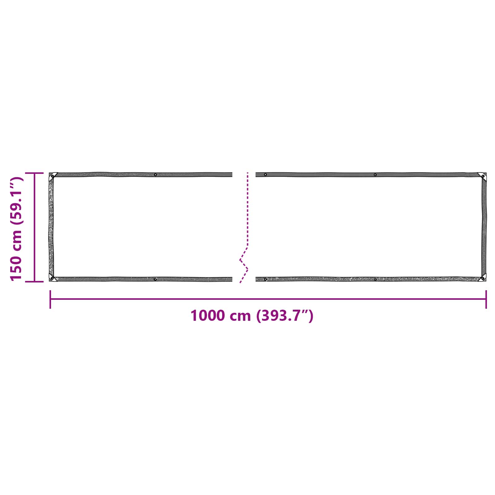 Tarpaulin *Transparent*an 10 x 1,5 m PE