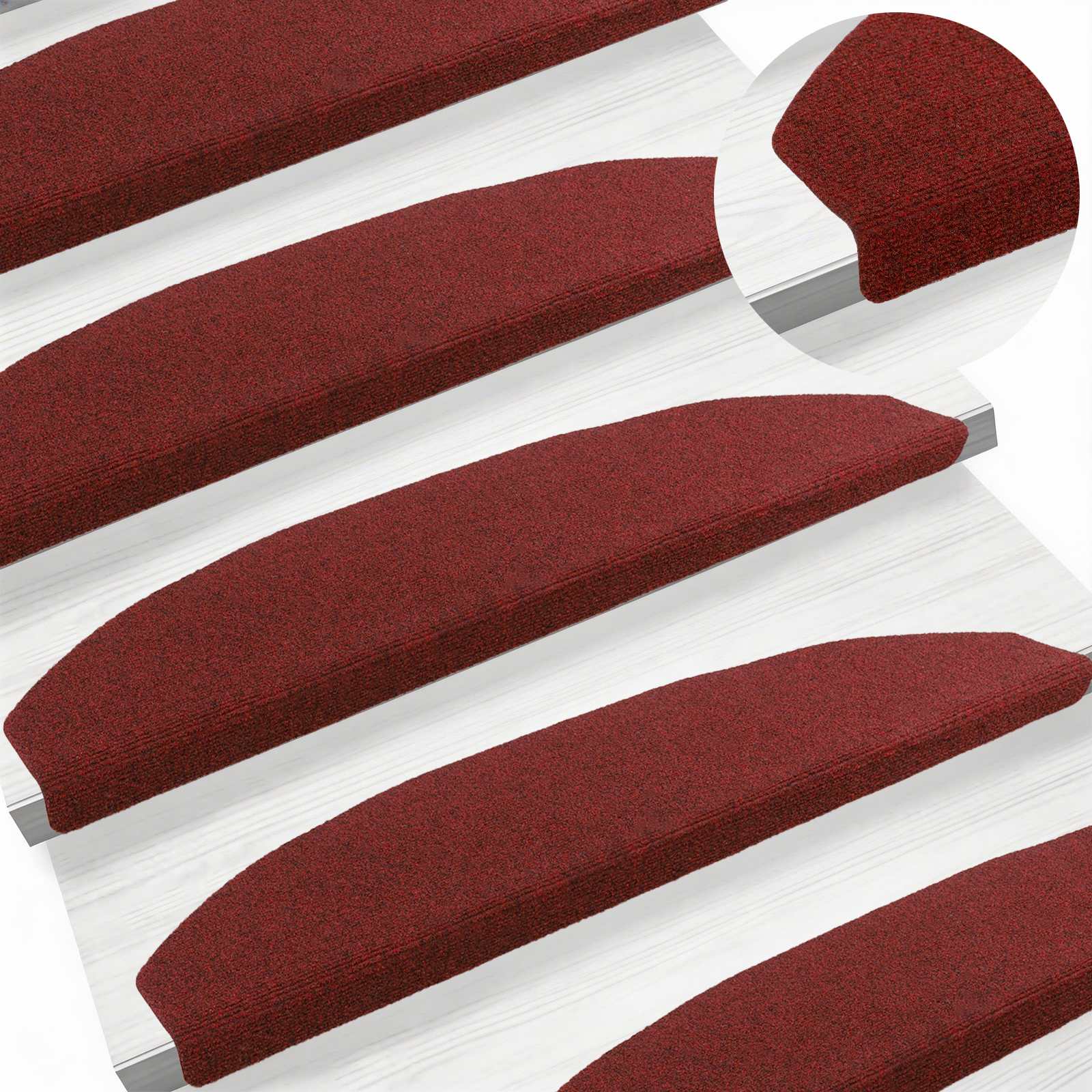 Samoljepljivi stepenasti ulošci 15 pcs Bordeaux Crvena