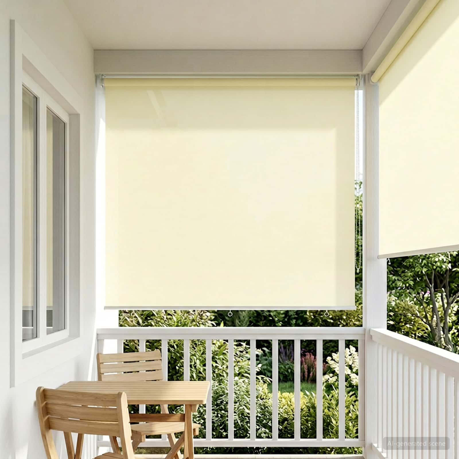 Rolo zavjesa za vanjsku uporabu s UV zaštitom Krem 200 x 140 cm