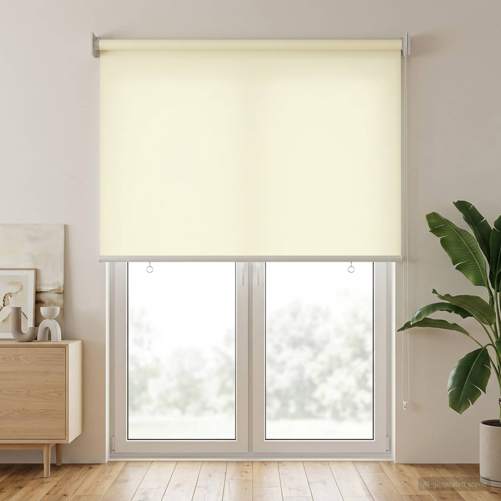 Rolo zavjesa za vanjsku uporabu s UV zaštitom Krem 60 x 230 cm