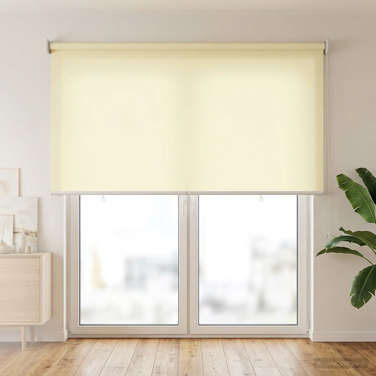 Roleta zaštita od UV zračenja Krem 100 x 230 cm Poliester