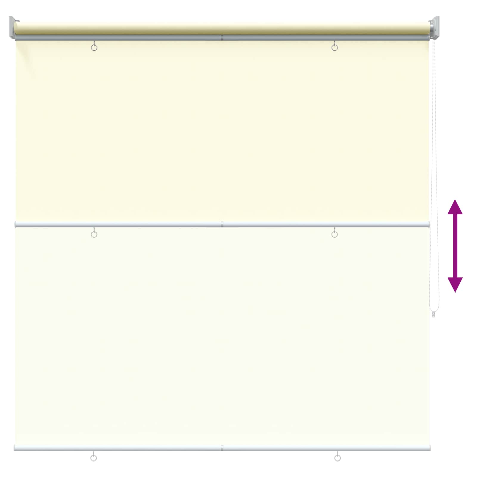 Roleta zaštita od UV zračenja Krem 100 x 230 cm Poliester