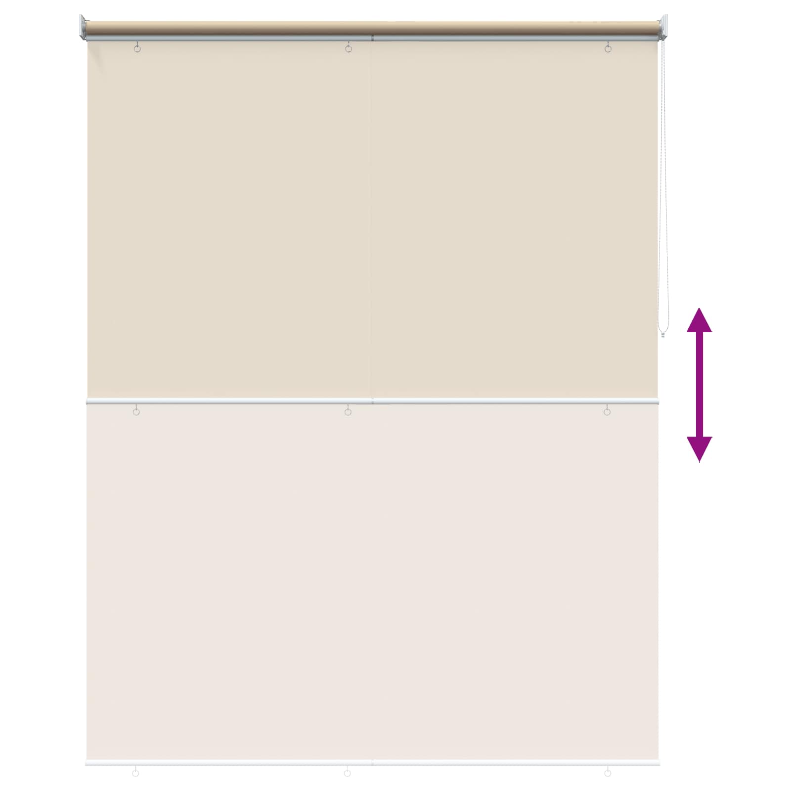 Roleta zaštita od UV zračenja Bež 160 x 140 cm Poliester