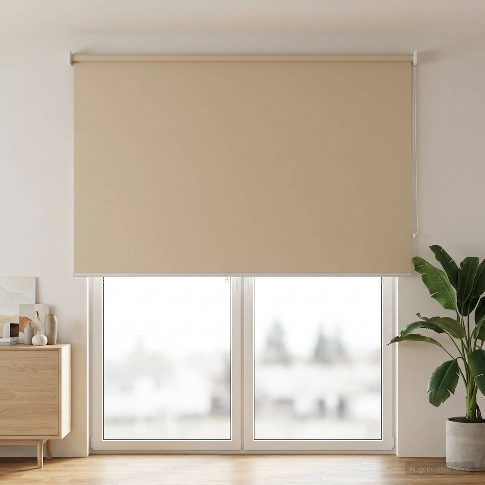 Roleta zaštita od UV zračenja Bež 160 x 230 cm Poliester