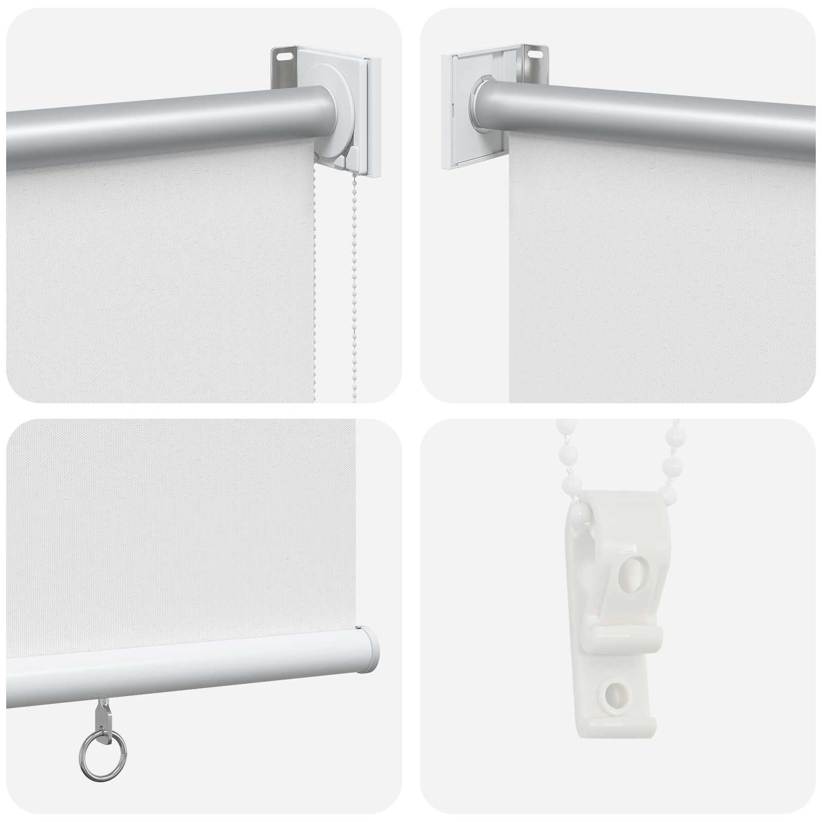 Rolo zavjesa za vanjsku uporabu s UV zaštitom Bijela