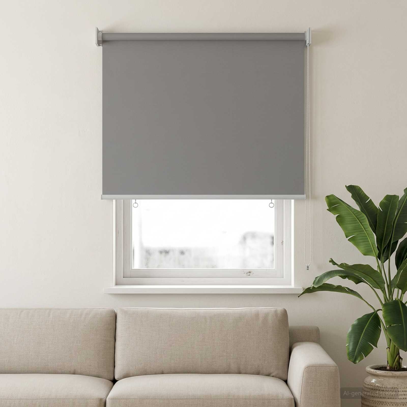 Roleta zaštita od UV zračenja Svjetlosiva 80 x 140 cm Poliester