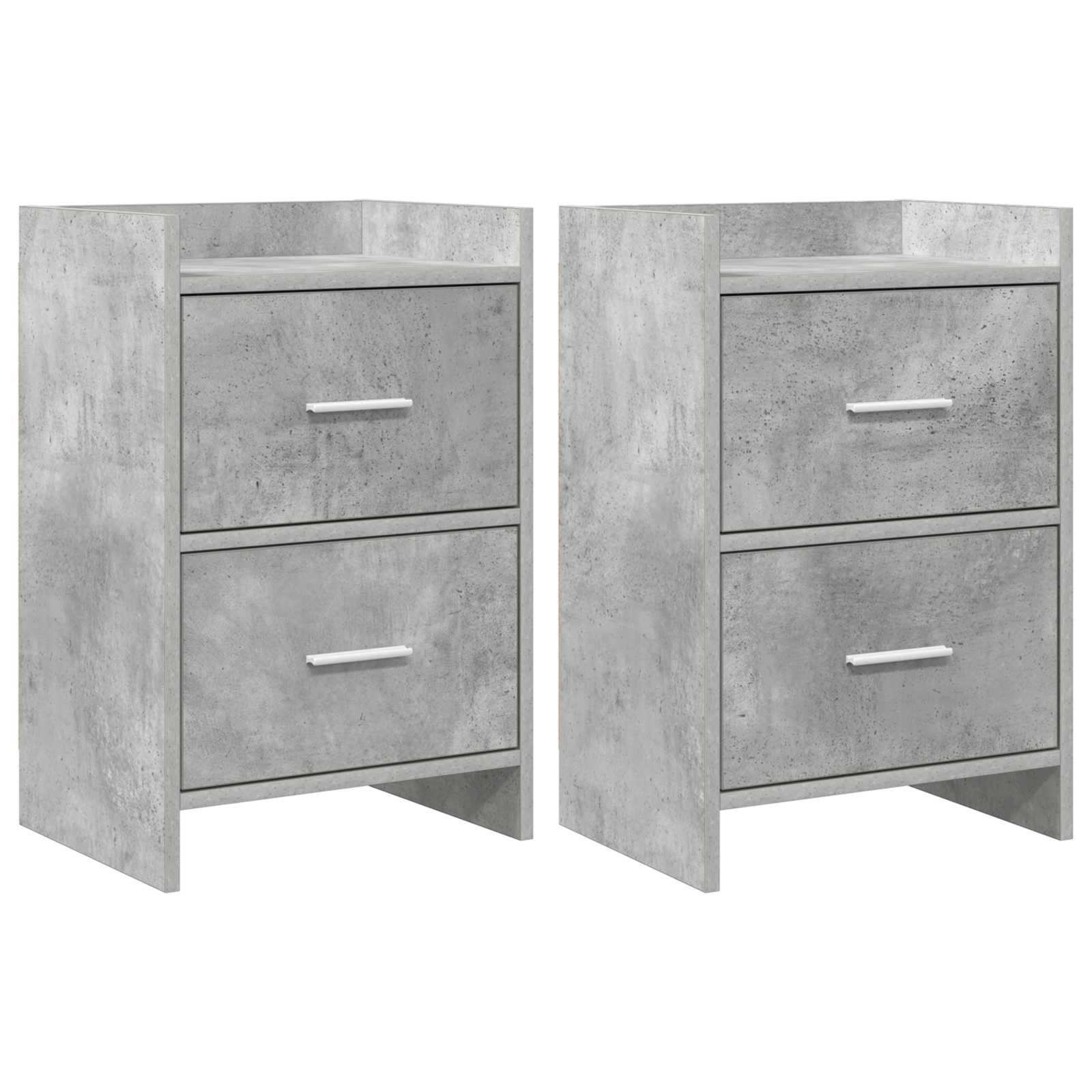 Noćni ormarići 2 pcs Betonska siva 40 x 30 x 60 cm
