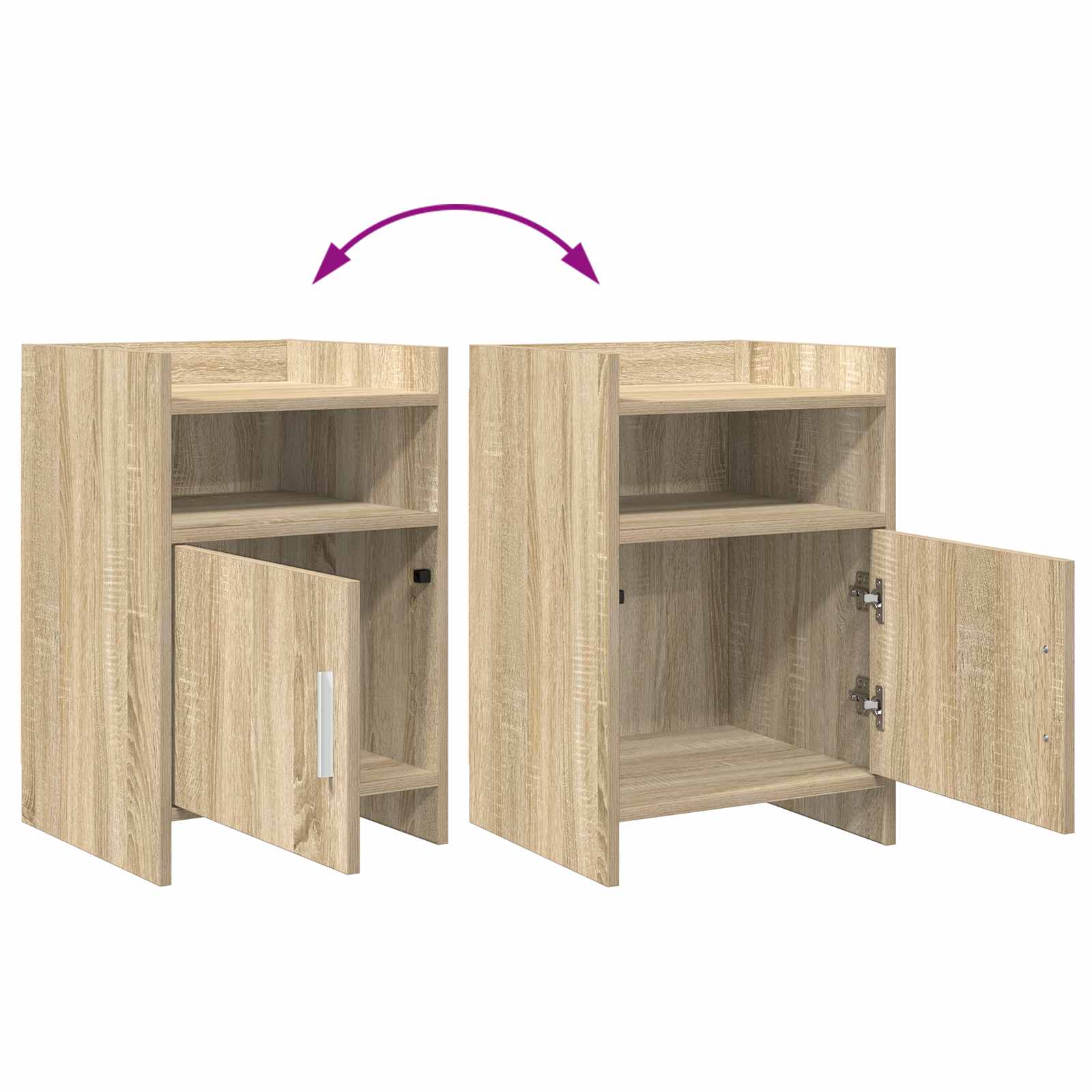 Noćni ormarići 2 pcs Hrast sonoma 40 x 36 x 60 cm
