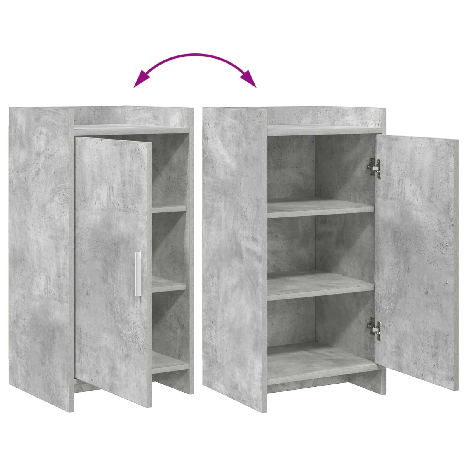 Kreveta Betonska siva 40 x 36 x 80 cm Konstruirano drvo