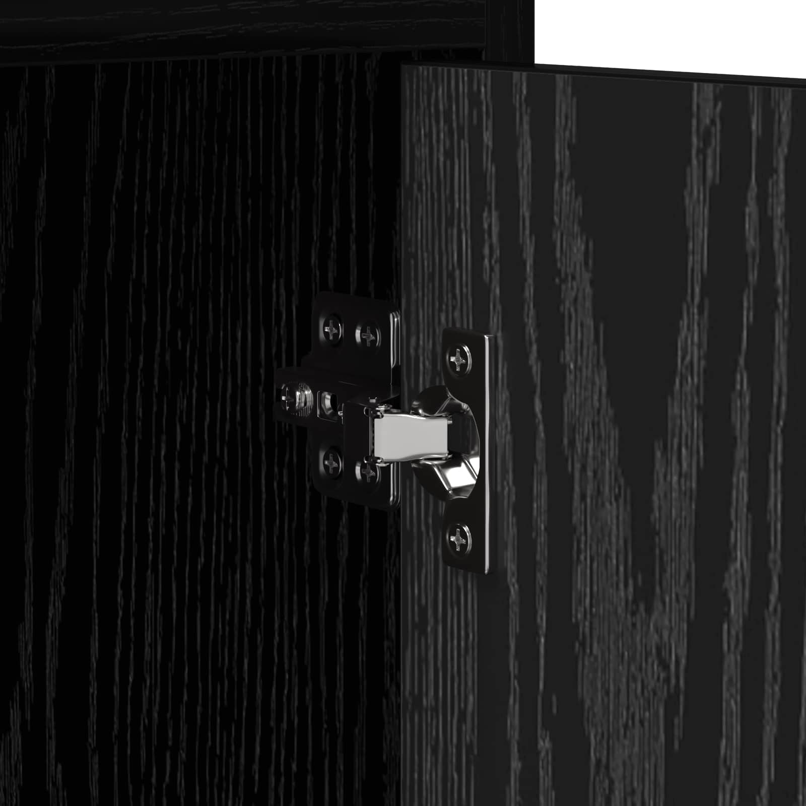 TV ormar 130 x 33 x 47 cm Crni hrast Konstruirano drvo