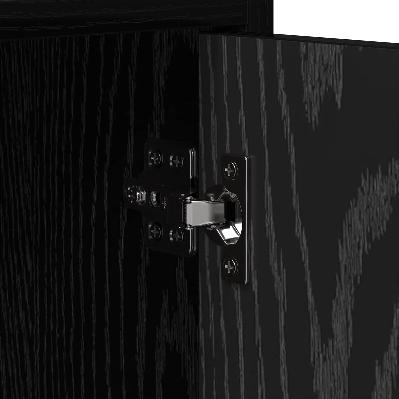 TV ormar 130 x 33 x 47 cm Crni hrast Konstruirano drvo