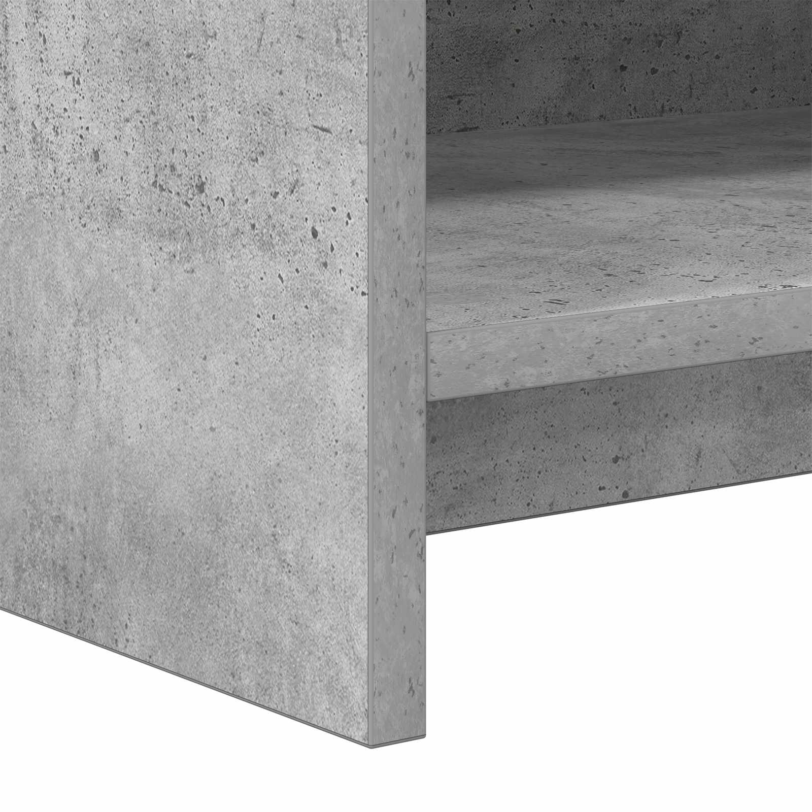 Police za knjige Betonska siva 87,5 x 30 x 111 cm