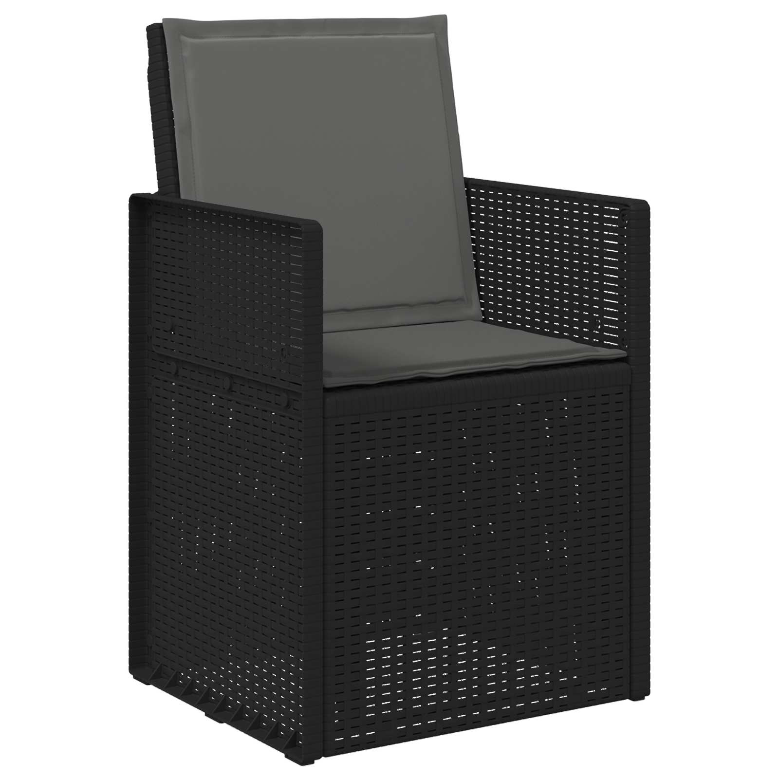 Vrtni set za objed s jastukom 3 pcs Antracit PP