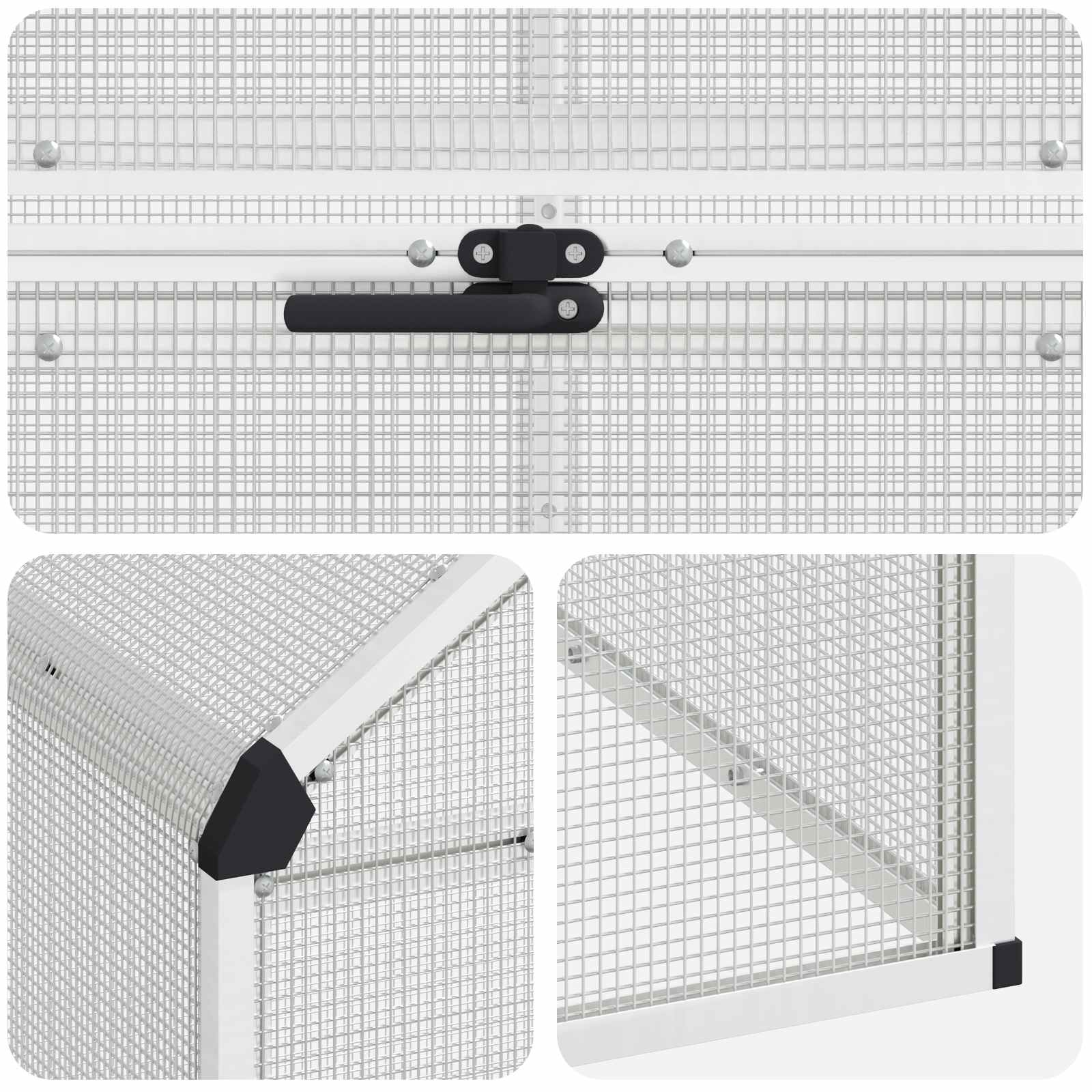 Kavez za ptice Srebrna 181,5 x 110,5 x 173,5 cm