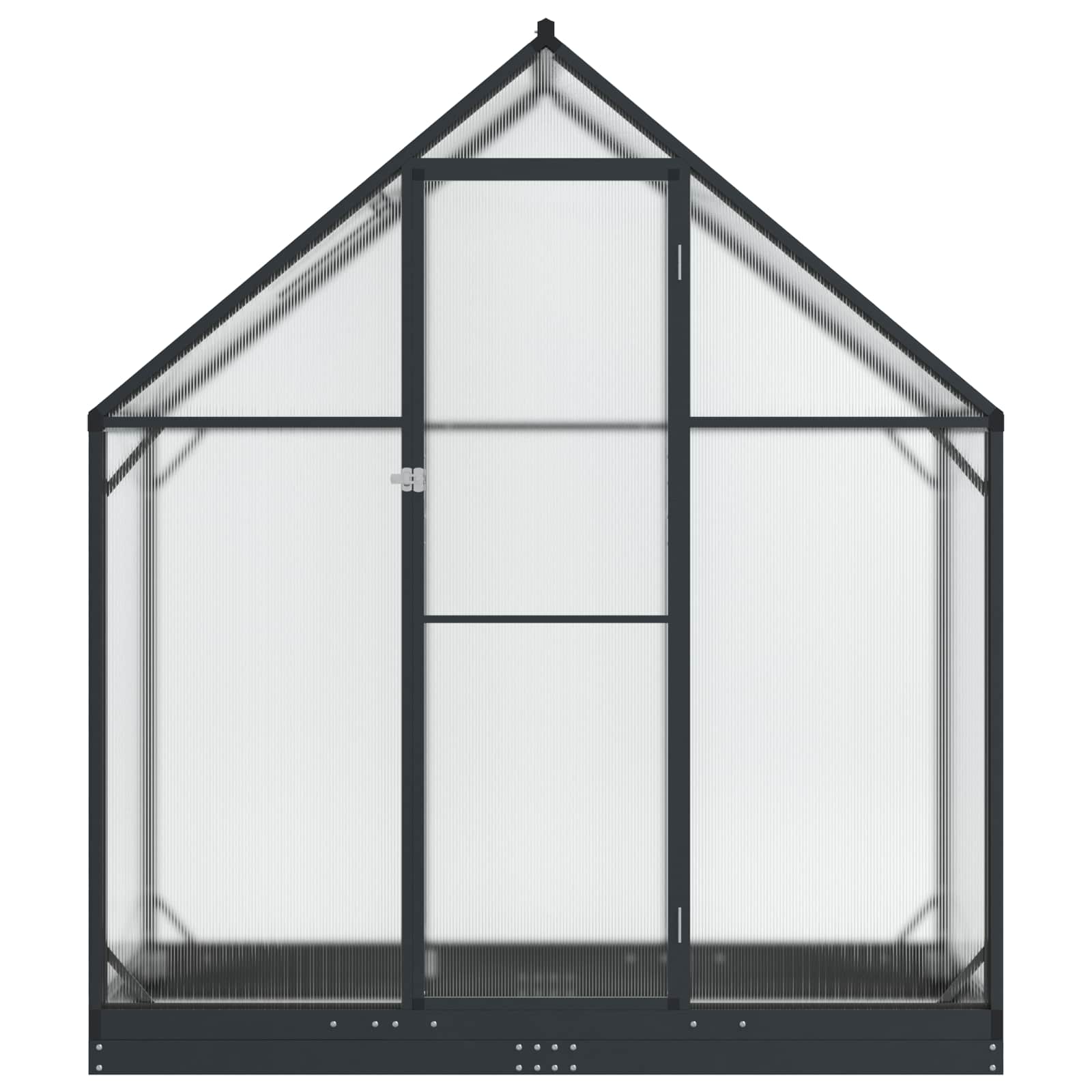 Vrtni staklenik s vratima Antracit 183,5 x 63,5 x 207 cm