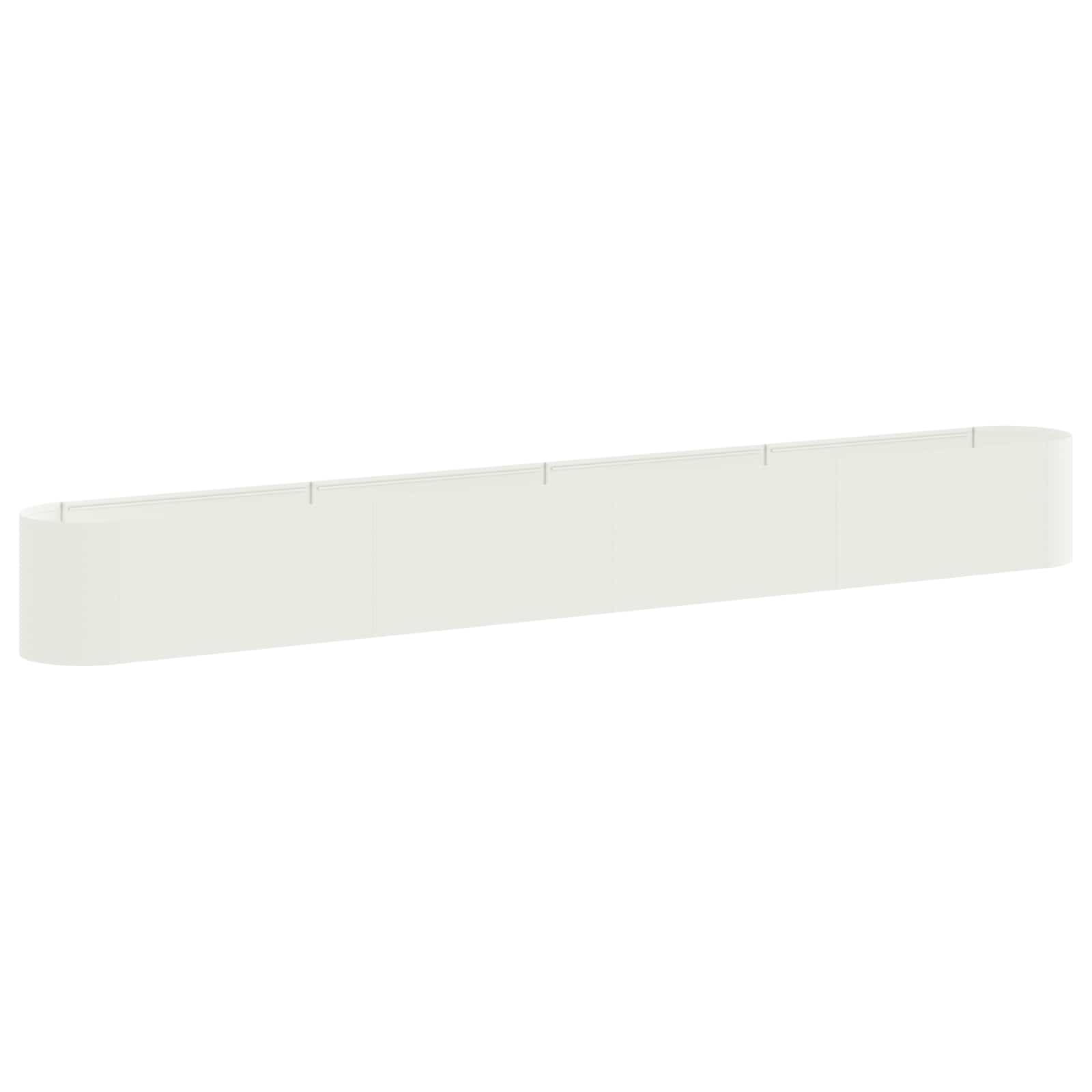 Povišeni vrtni krevet Bijela 360 x 40 x 40 cm