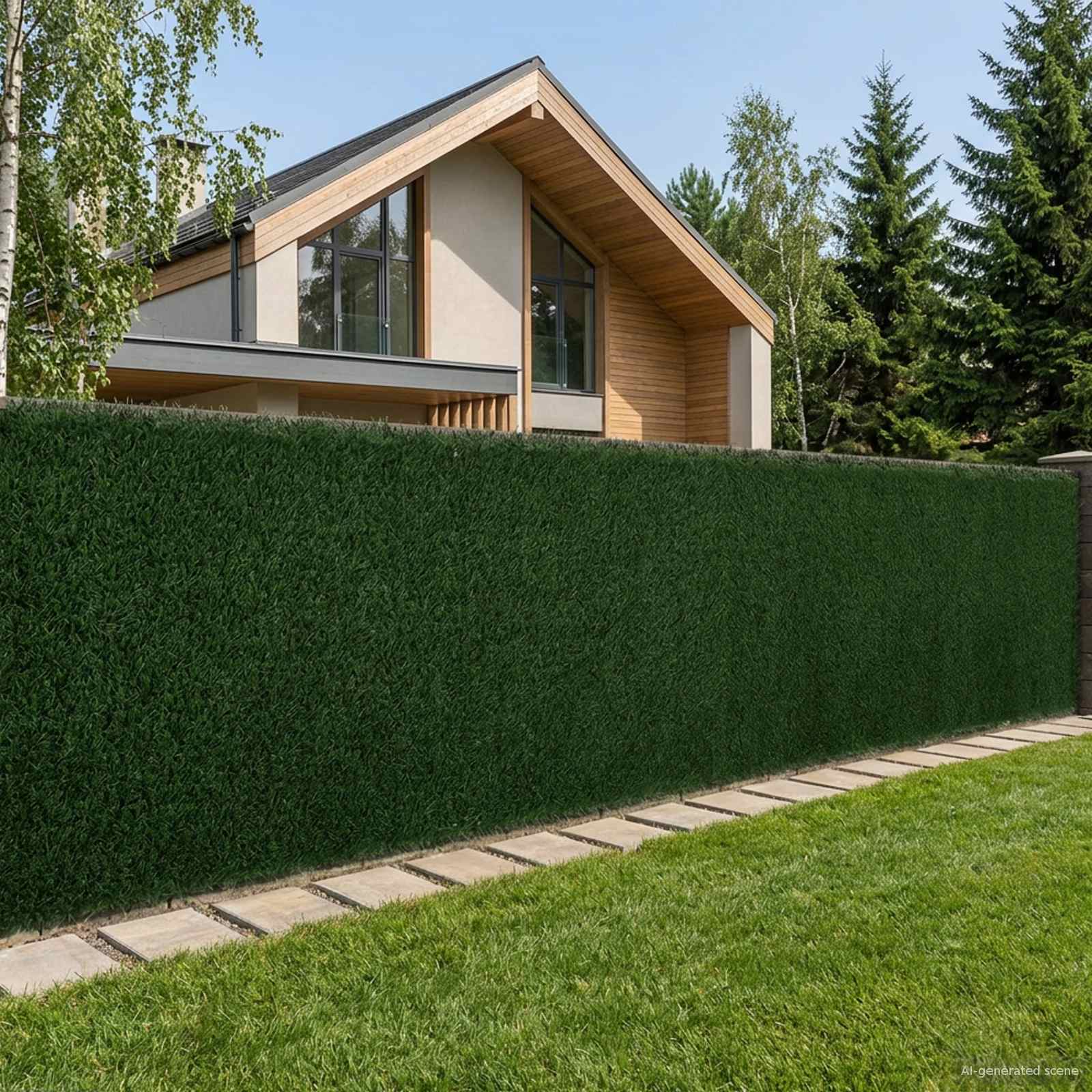 Umjetna ograda Tamnozelena 1 x 4 m PVC i čelik