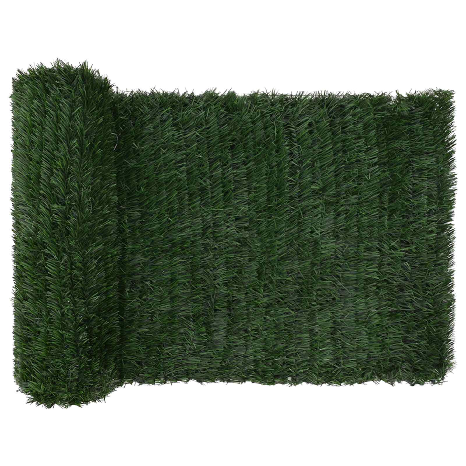 Umjetna ograda Tamnozelena 1 x 4 m PVC i čelik