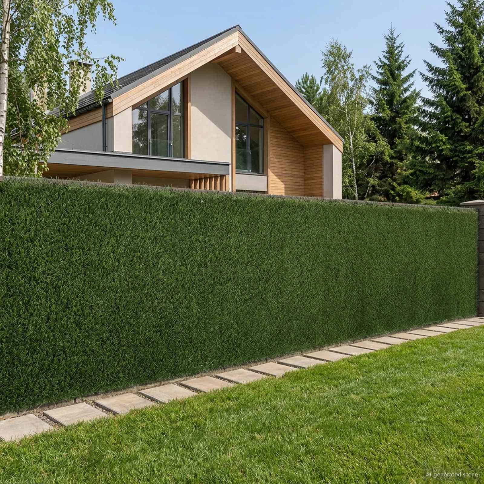Umjetna ograda Svijetlo zelena 1,5 x 4 m PVC i čelik