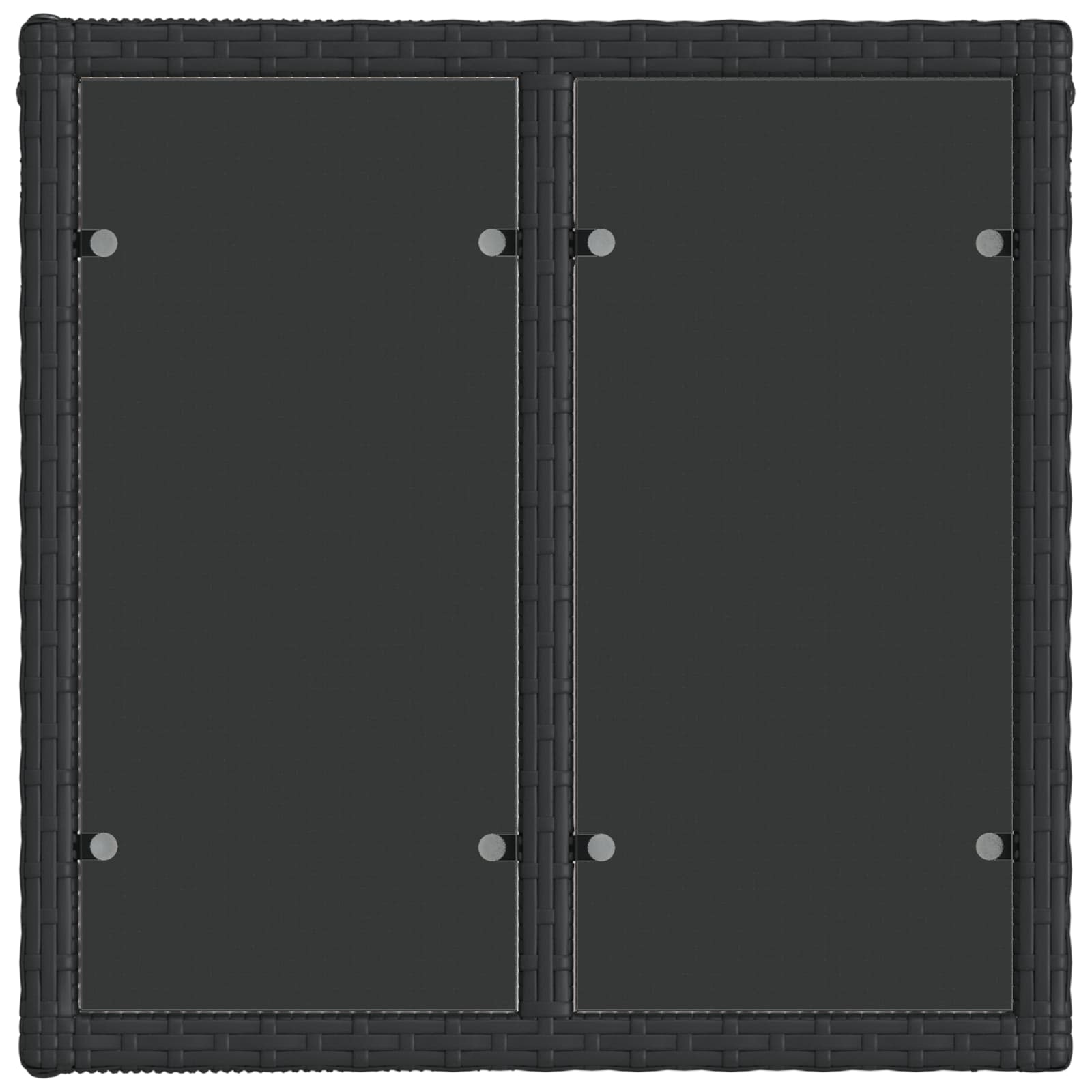 Sjedeća garnitura za vrt 13 pcs Crna i krem-bijela poliratan