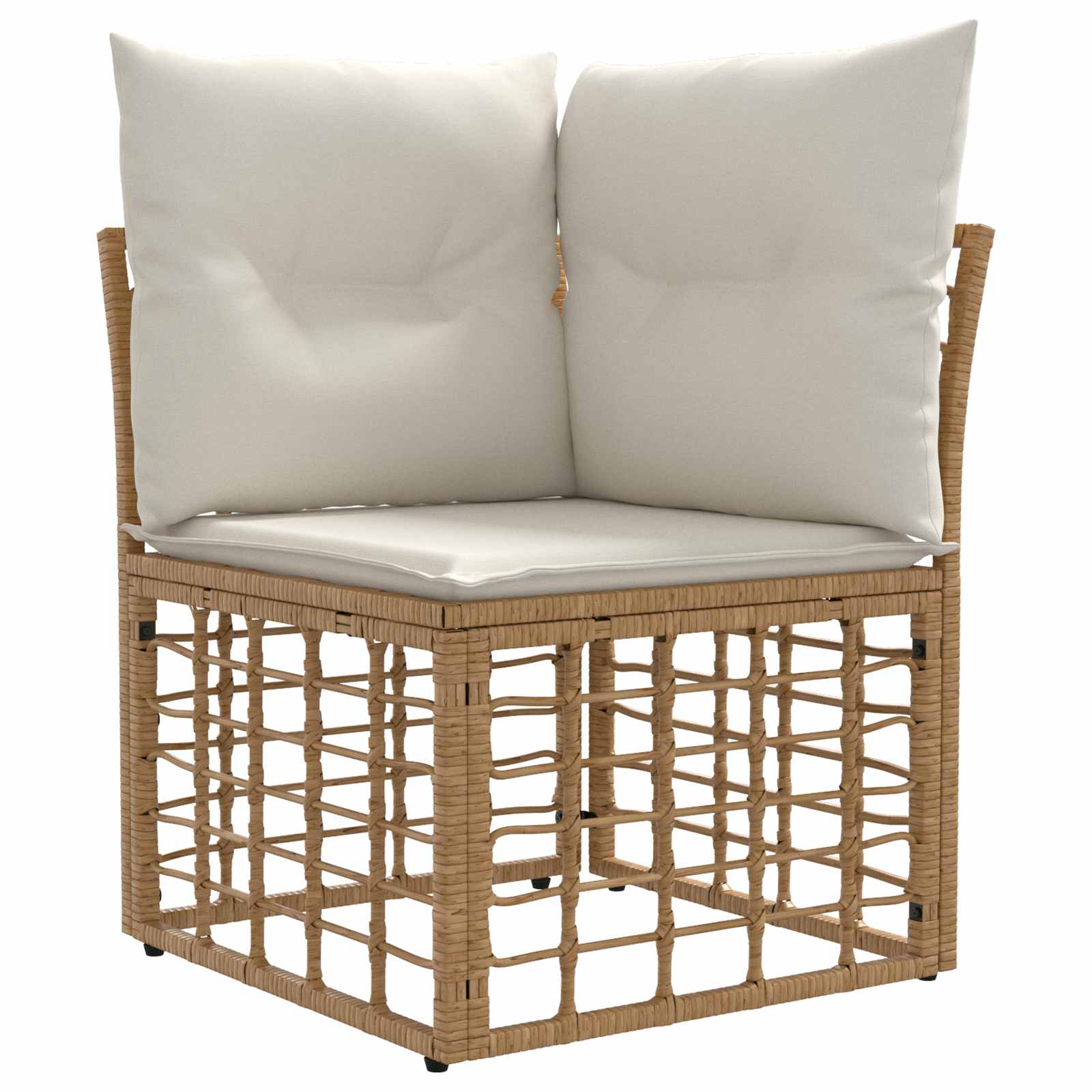 Set vanjskih sofa 14 pcs Prirodna i krema bijela Poliester
