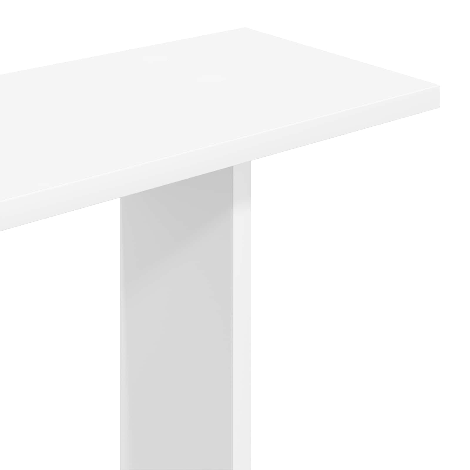 Polica zidna Bijela 102 x 20 x 130 cm Konstruirano drvo