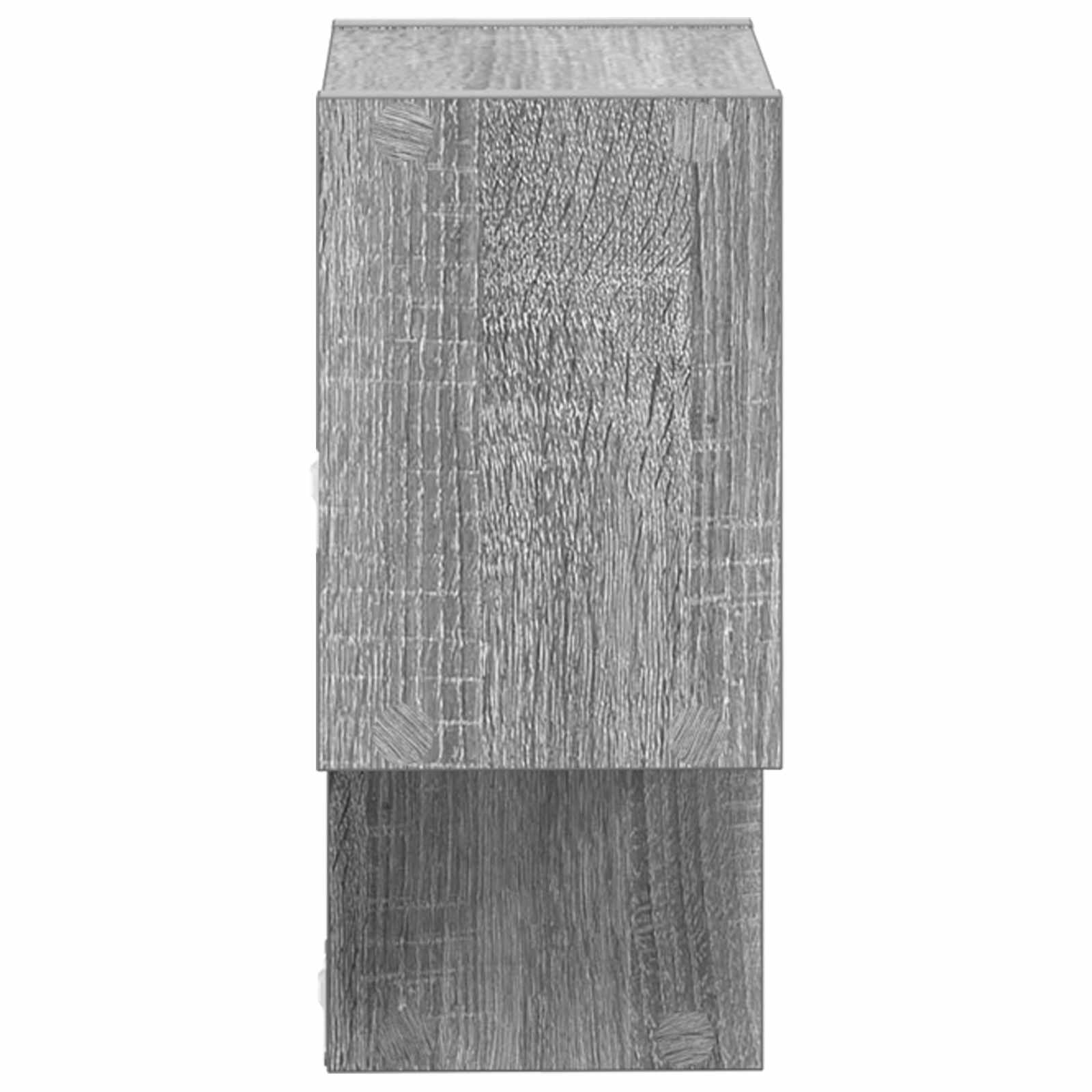 Polica na zidu Zidna montaža Siva 55 x 15 x 35 cm