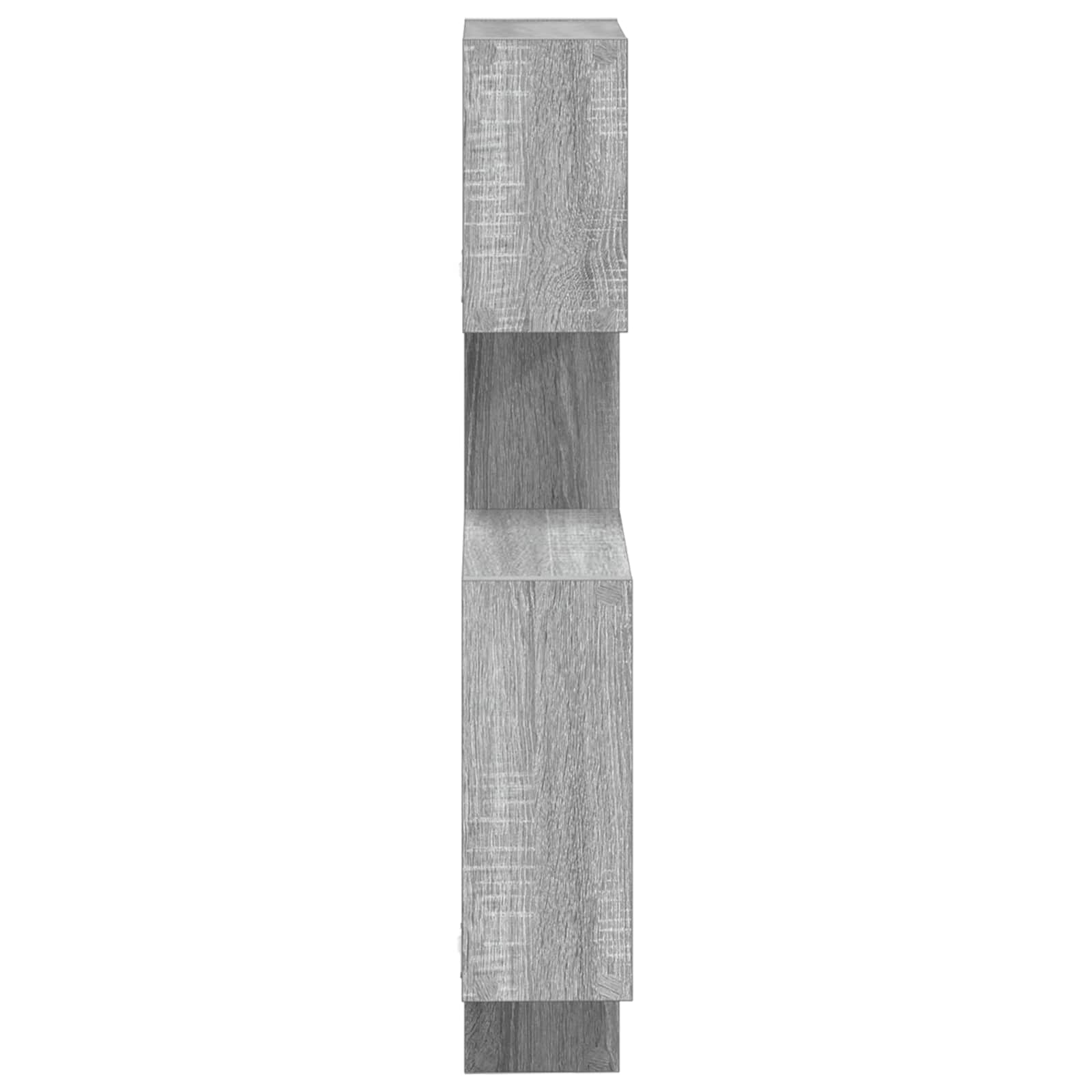 Police u obliku zida Zidna montaža Siva 64 x 13,5 x 91,5 cm
