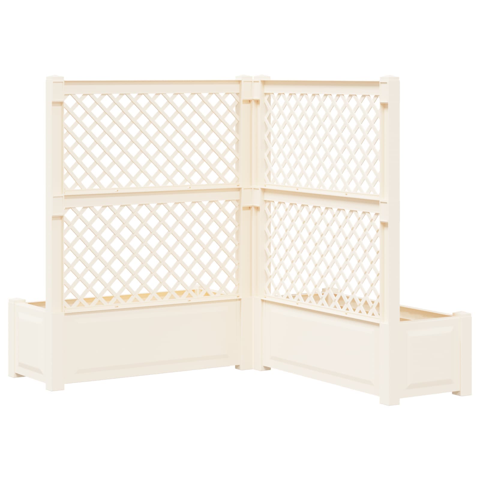 Velika s osvrtom 2 pcs Bijela 143 x 143 x 133,5 cm PP