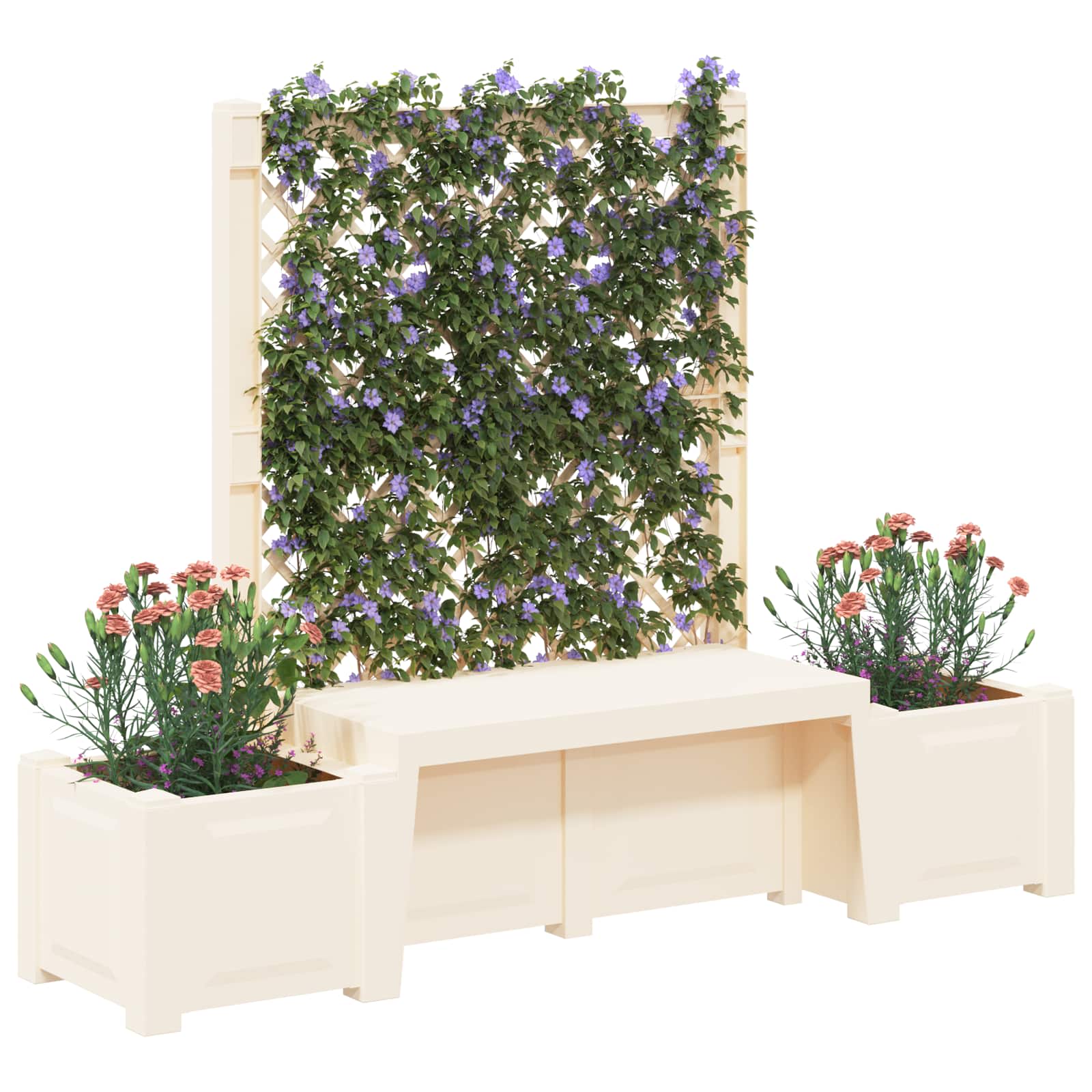 Vrtna klupa Kopenhagen Bijela 173 x 49 x 135,5 cm PP