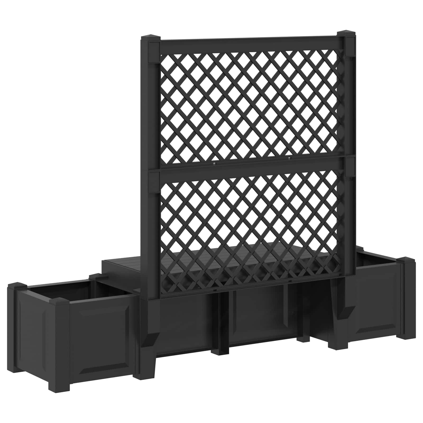 Vrtna klupa Kopenhagen Antracit 173 x 49 x 135,5 cm PP