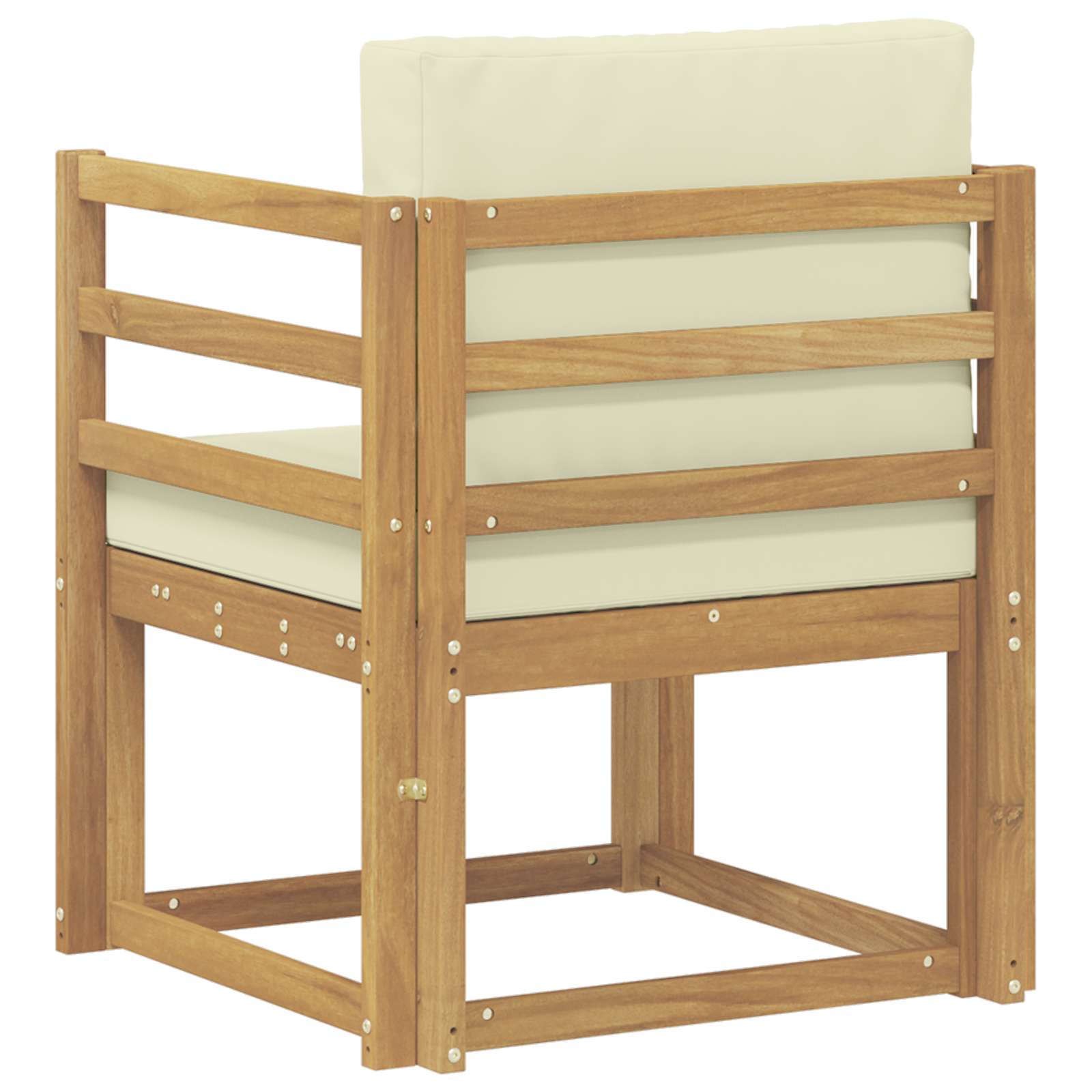 2 Komad Set vanjskih sofa Poliester Bijela i Krem