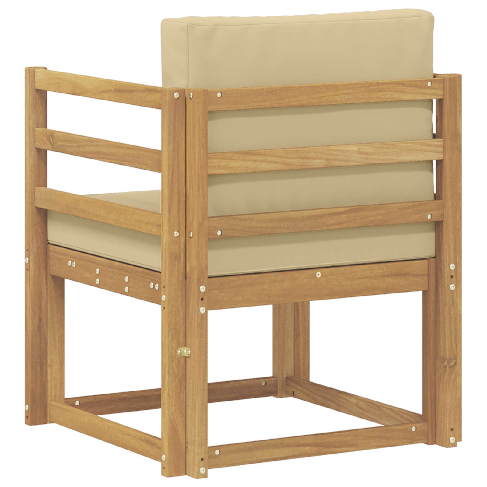 2 Komad Set vanjskih sofa Poliester Bijela i Bež