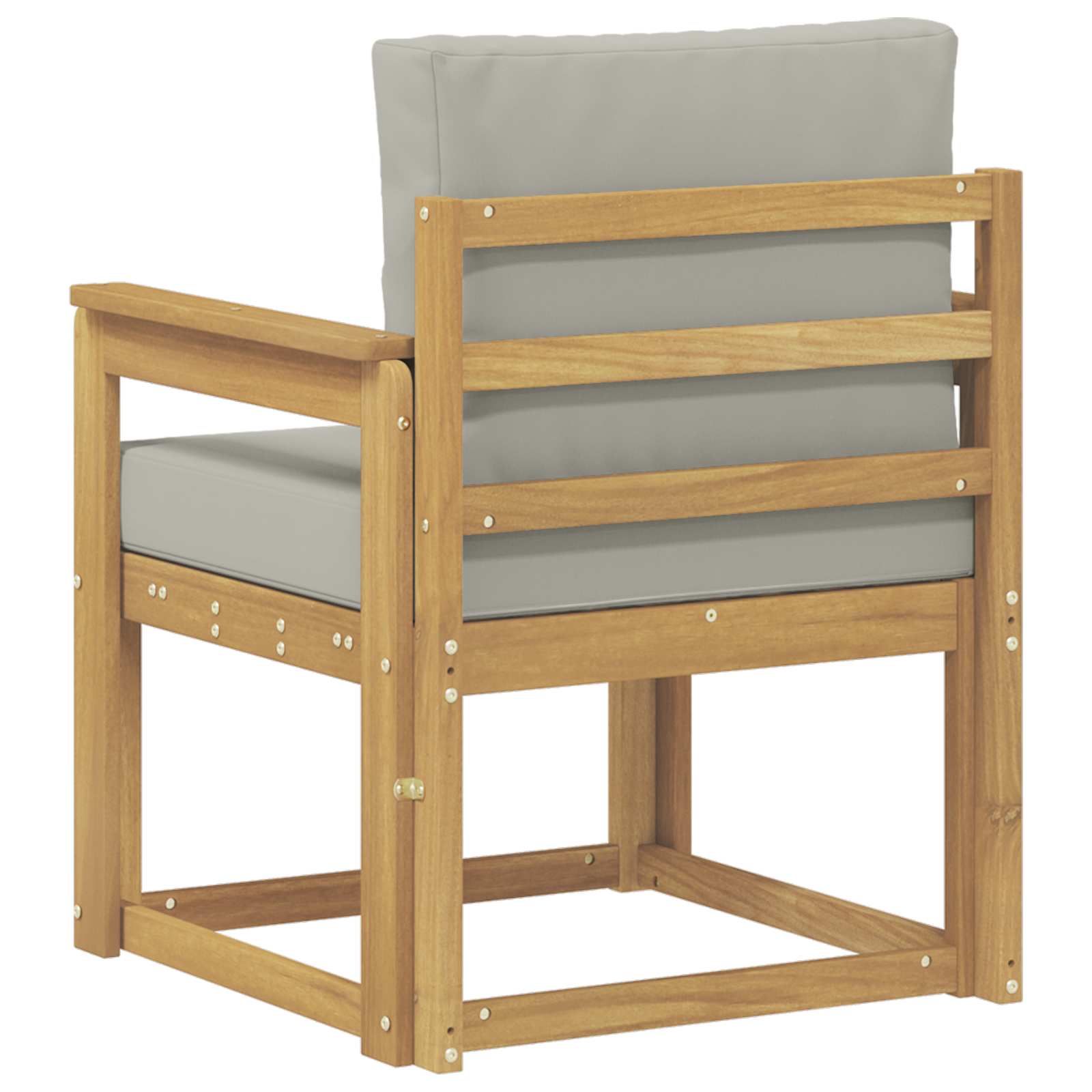 2 Komad Set vanjskih sofa Poliester Bijela i svijetlosiva