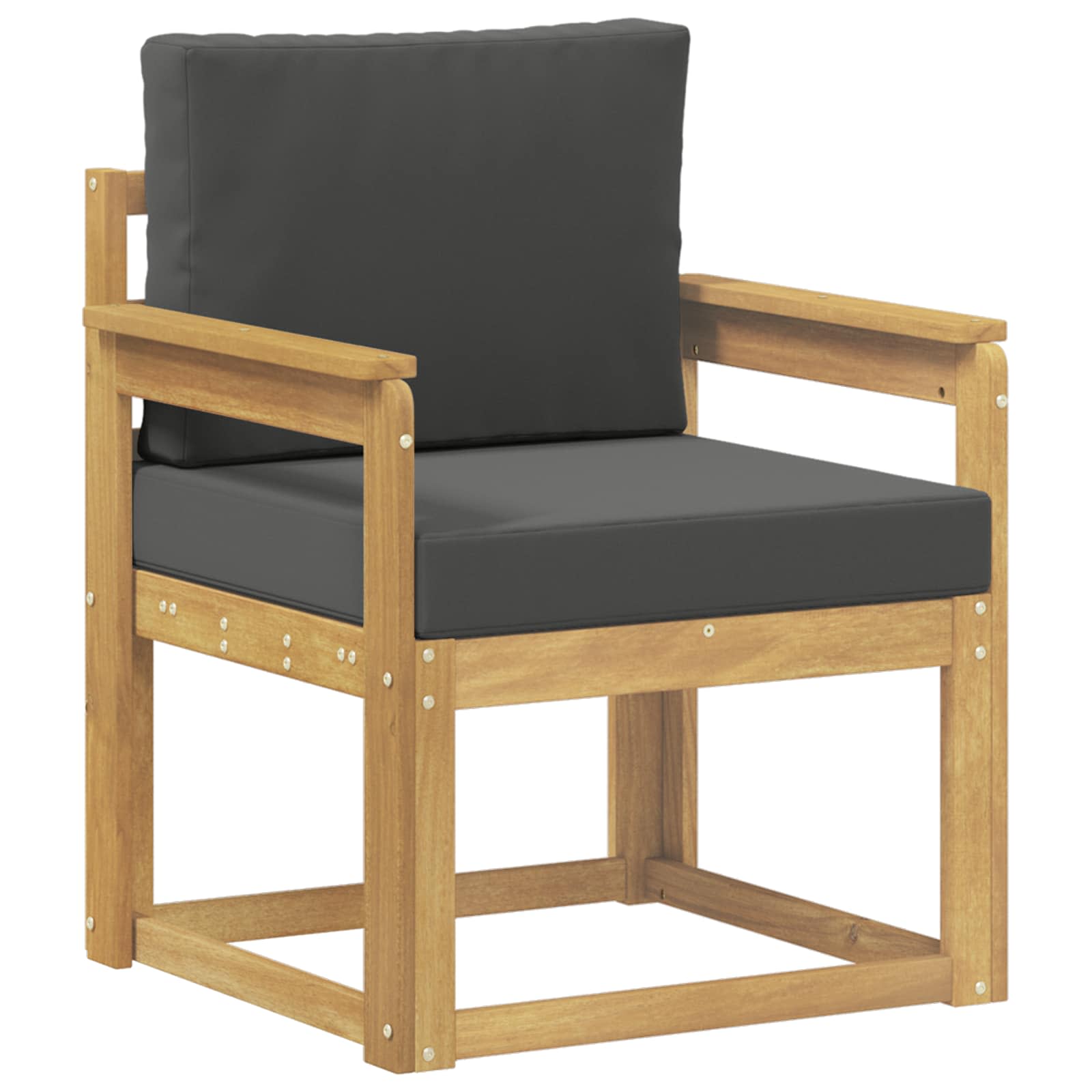 2 Komad Set vanjskih sofa Poliester Bijela i Antracit