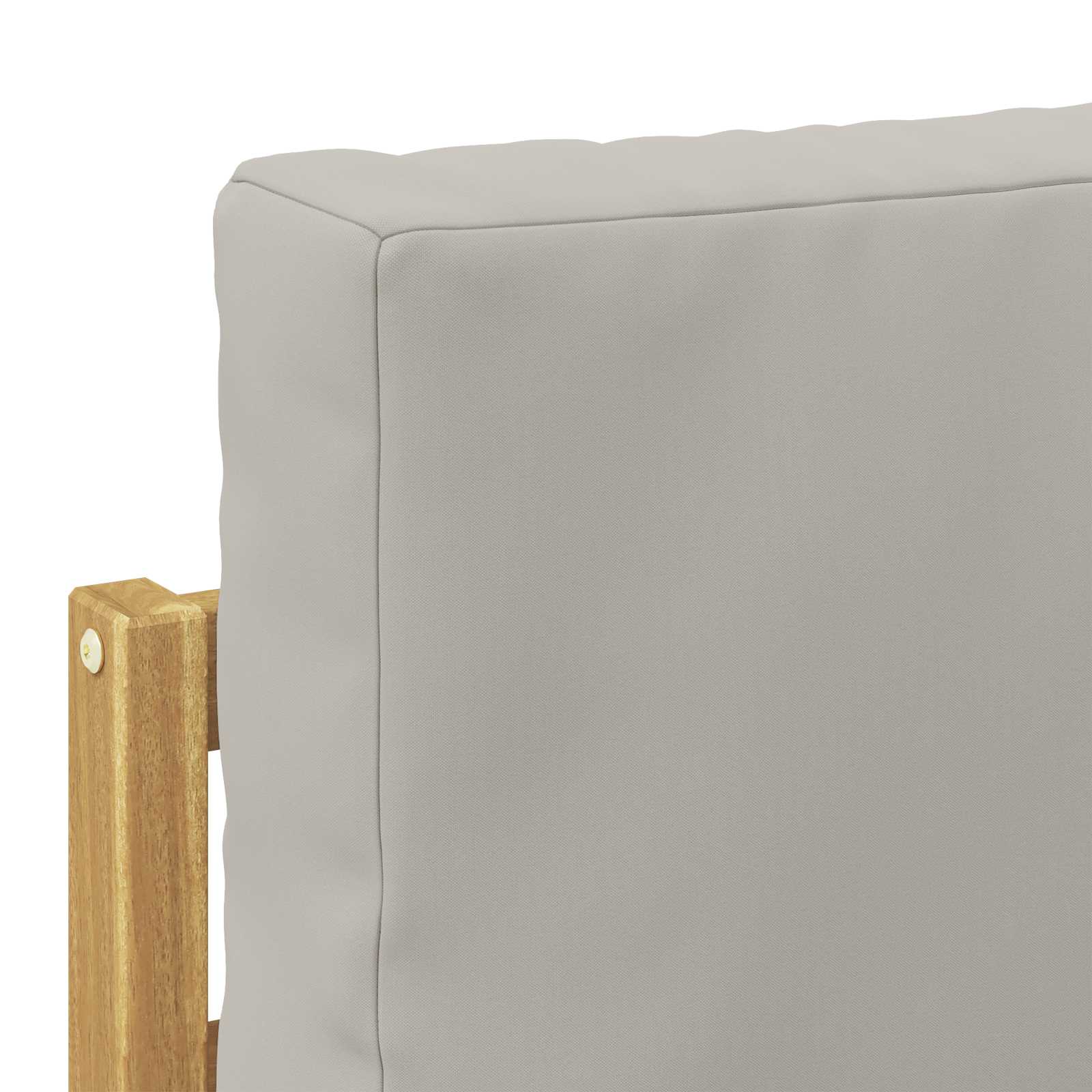 2 Komad Set vanjskih sofa Poliester Bijela i svijetlosiva