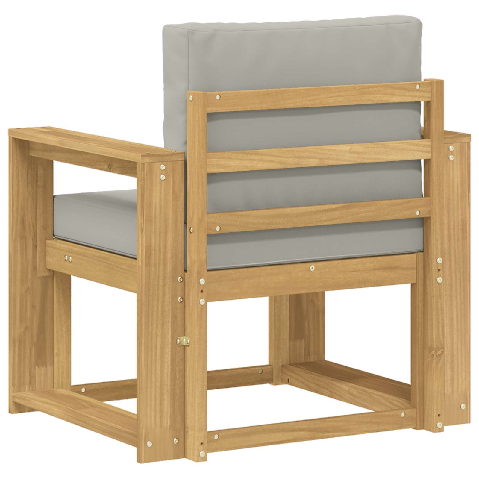 2 Komad Set vanjskih sofa Poliester Bijela i svijetlosiva