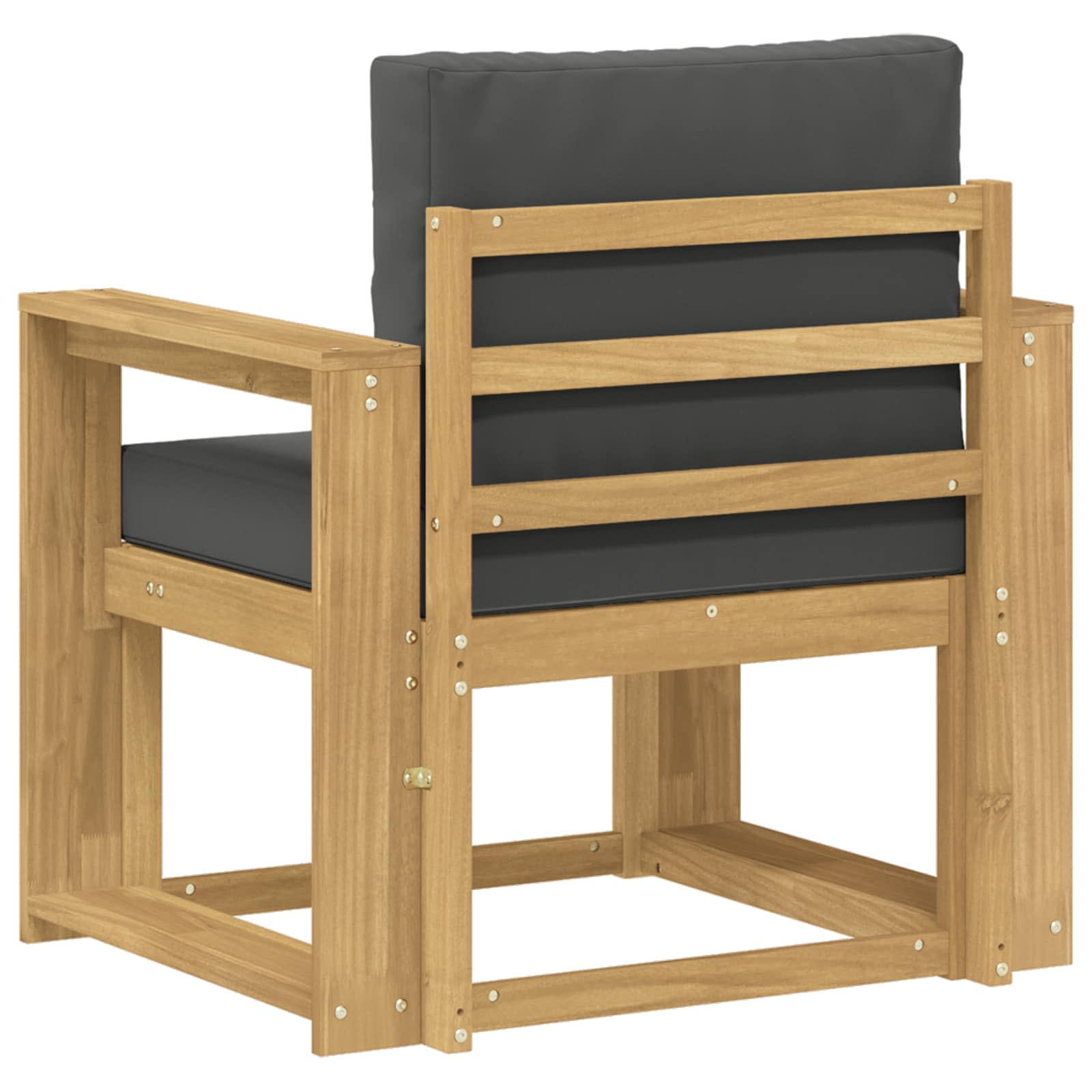 2 Komad Set vanjskih sofa Poliester Bijela i Antracit