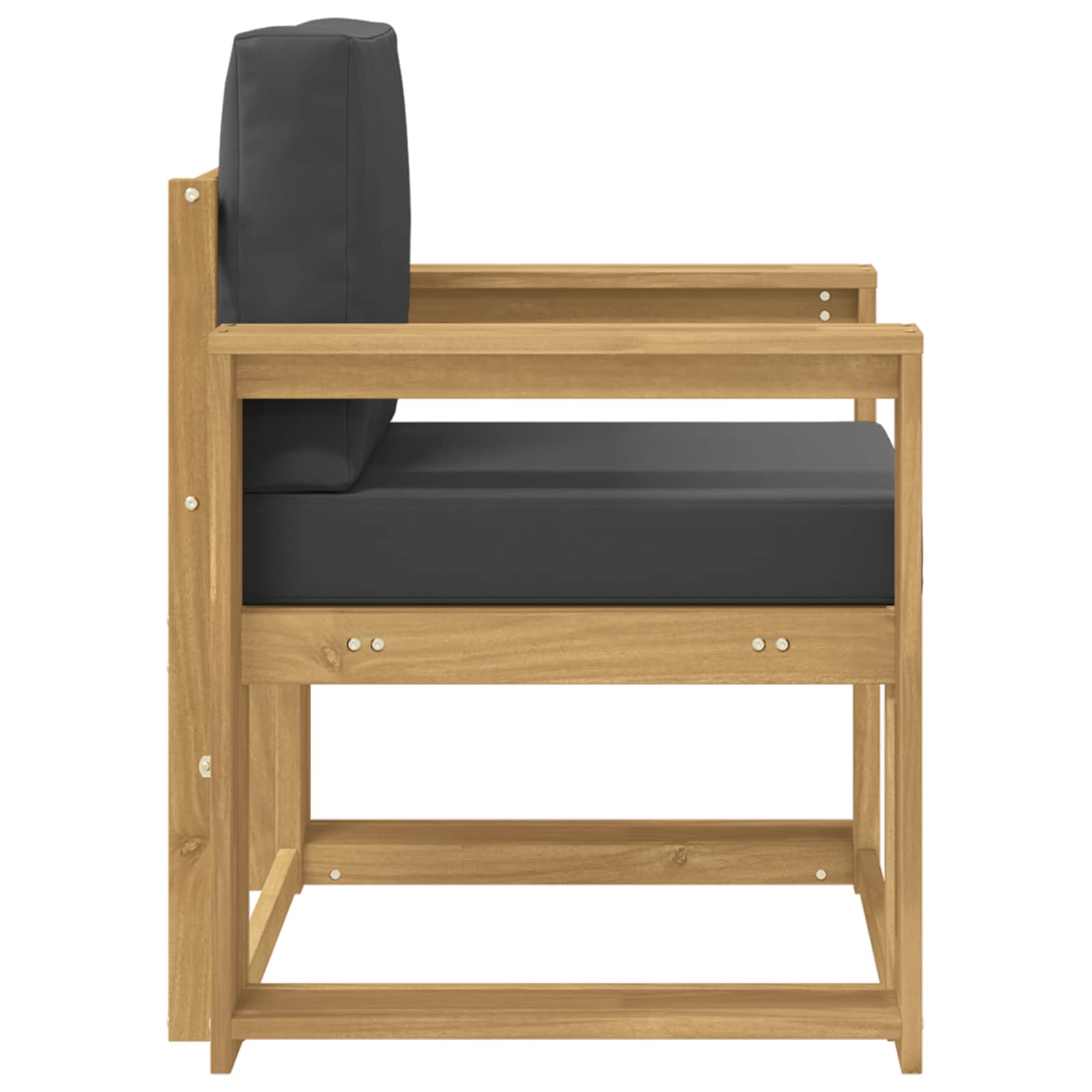 2 Komad Set vanjskih sofa Poliester Bijela i Antracit