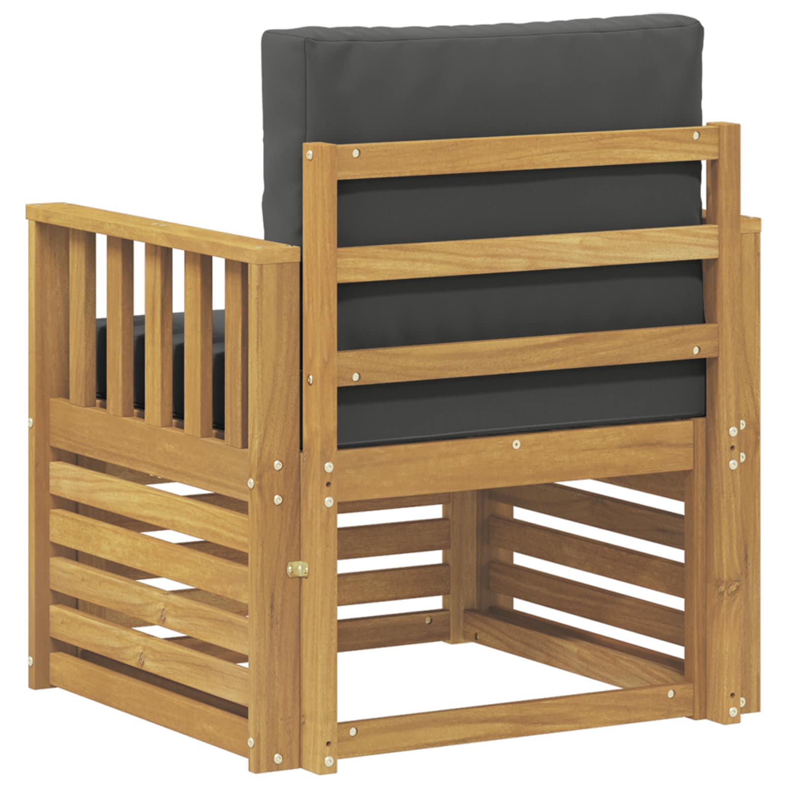 2 Komad Set vanjskih sofa Poliester Bijela i Antracit