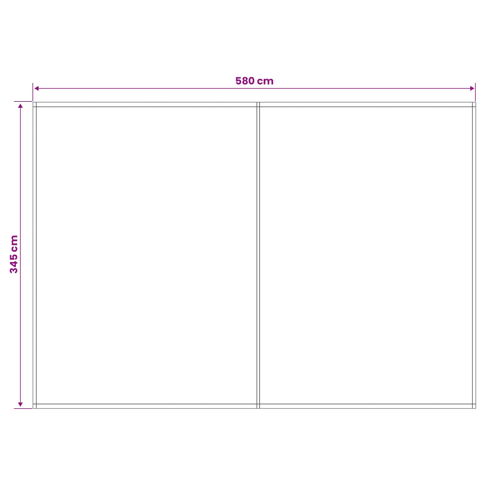 Zamjensko platno za tendu Krem 600 × 350 cm Poliester