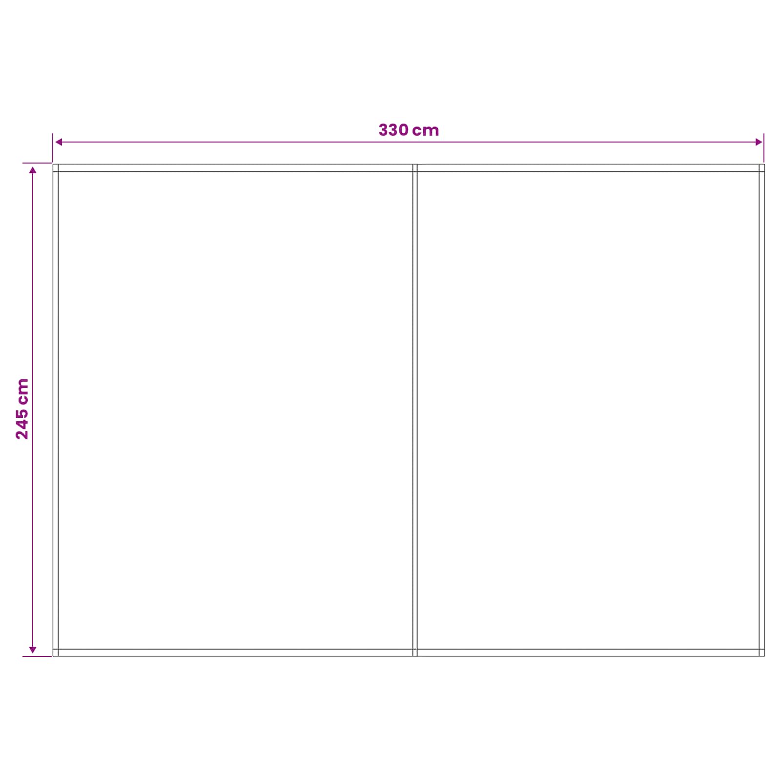 Zamjensko platno za tendu Bijela 350 x 250 cm Poliester