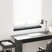 Prozorska klupčica Crno s drvenim uzorkom 60 x 10 x 4,5 cm PVC