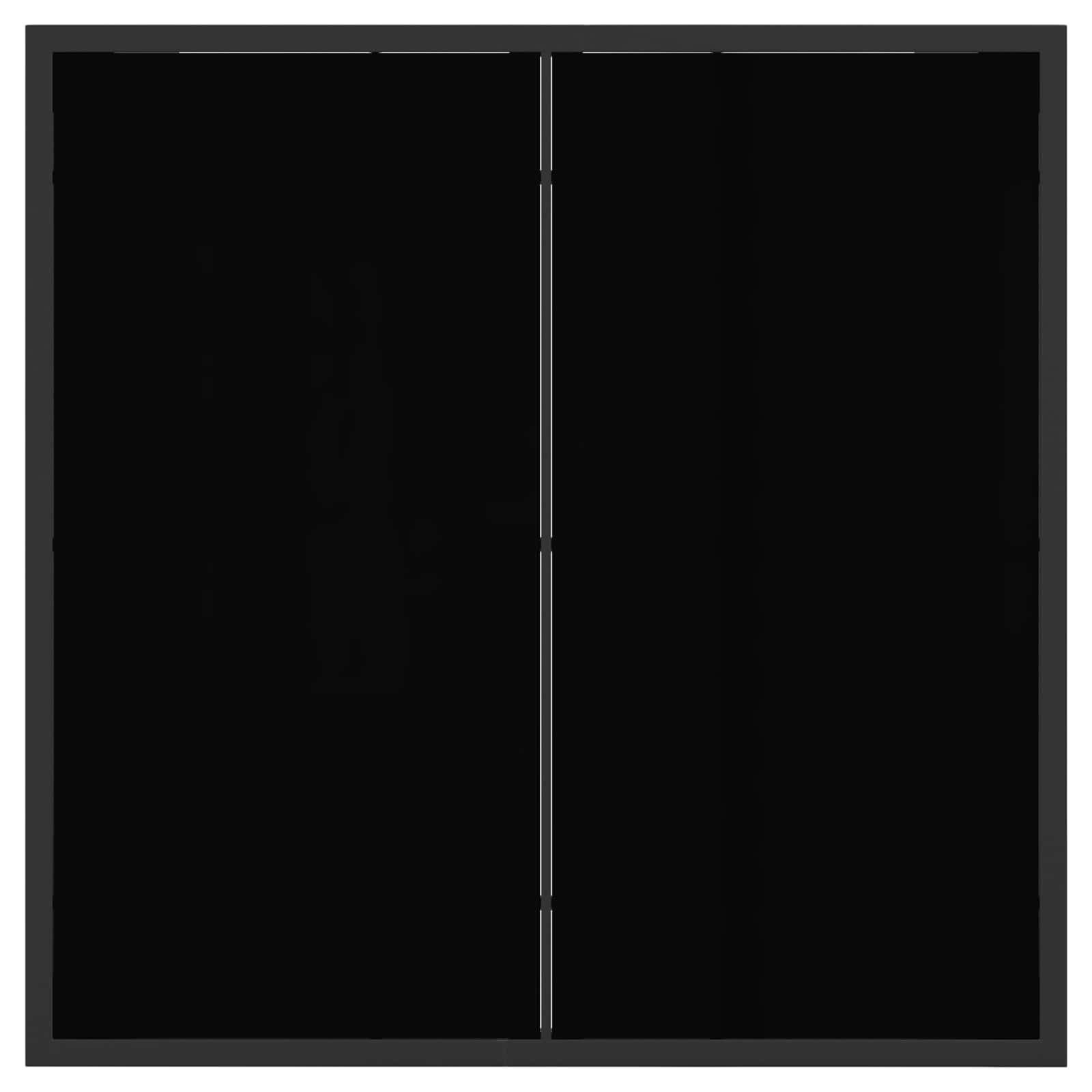 Vrtni set za objed 5 pcs Crna i tamno siva 80 x 80 x 73 cm
