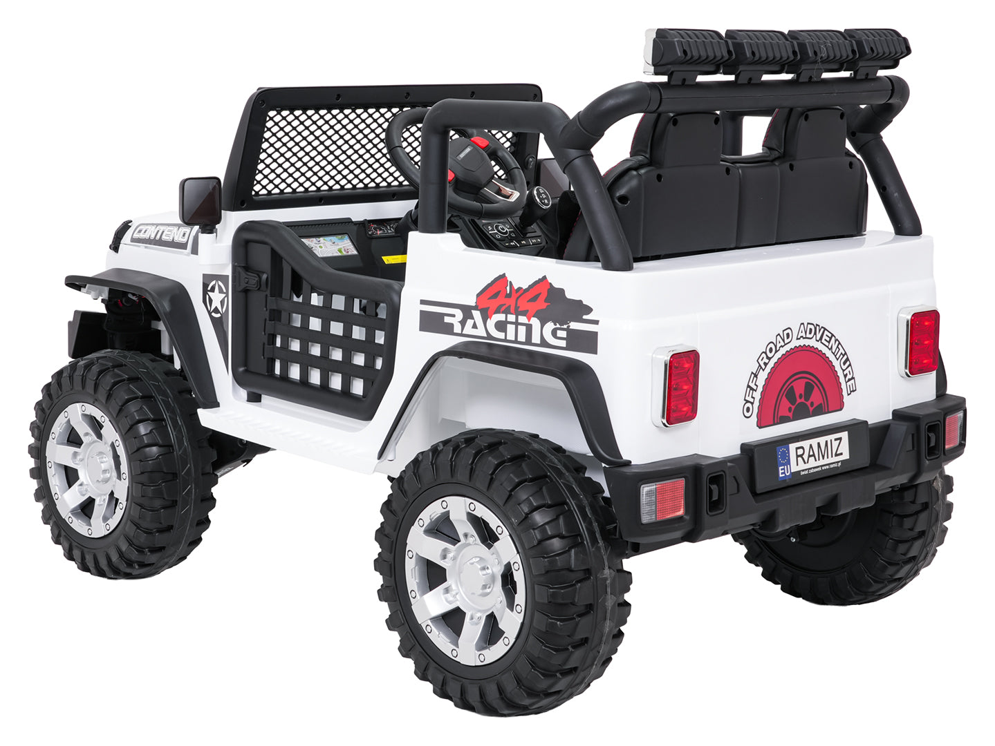 Auto na akumulator Jeep BEAST 4x4 - bijeli