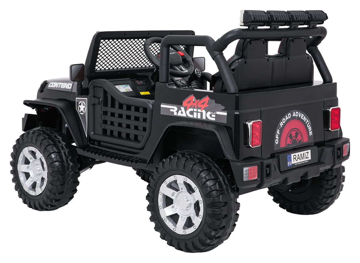 Auto na akumulator Jeep BEAST 4x4 - Crni