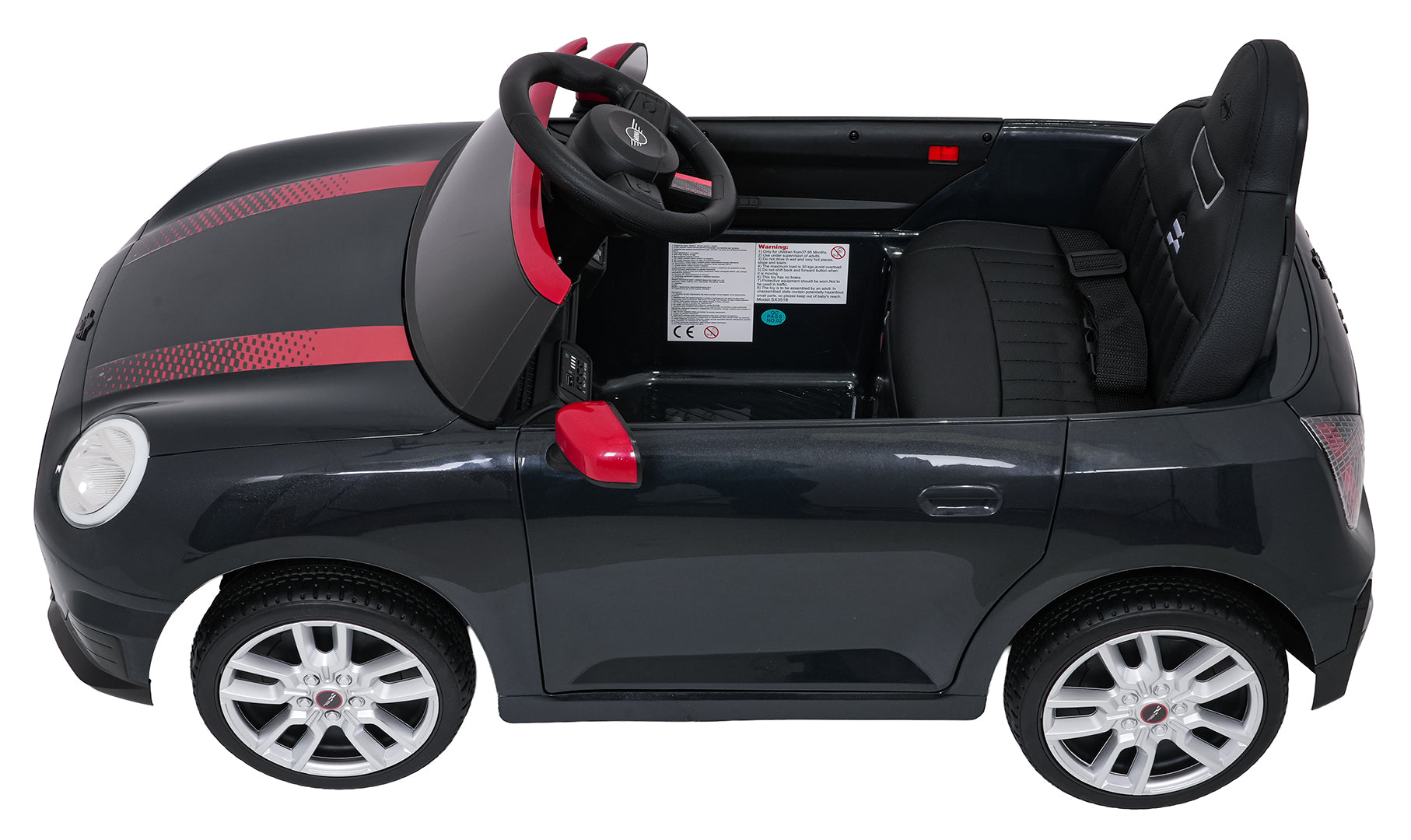 Licencirani auto na akumulator Mini Cooper - crni