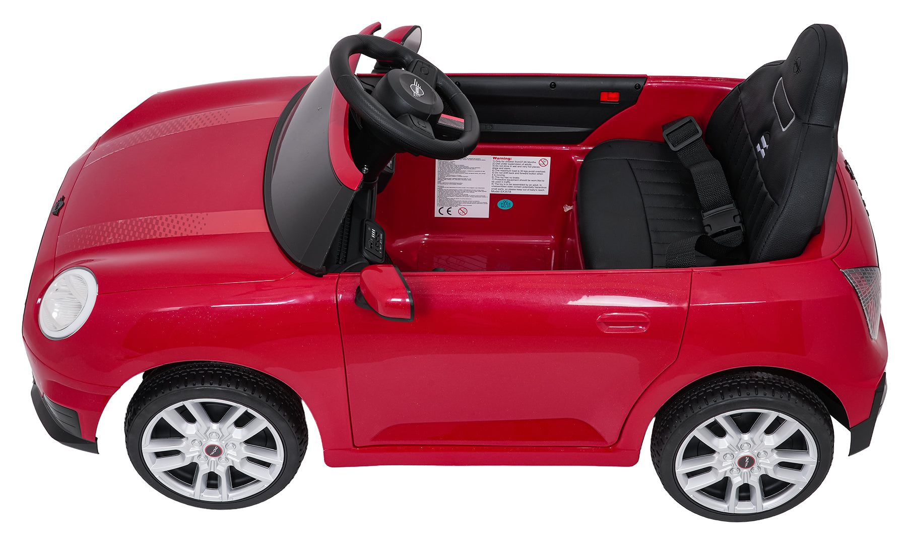 Licencirani auto na akumulator Mini Cooper - crveni
