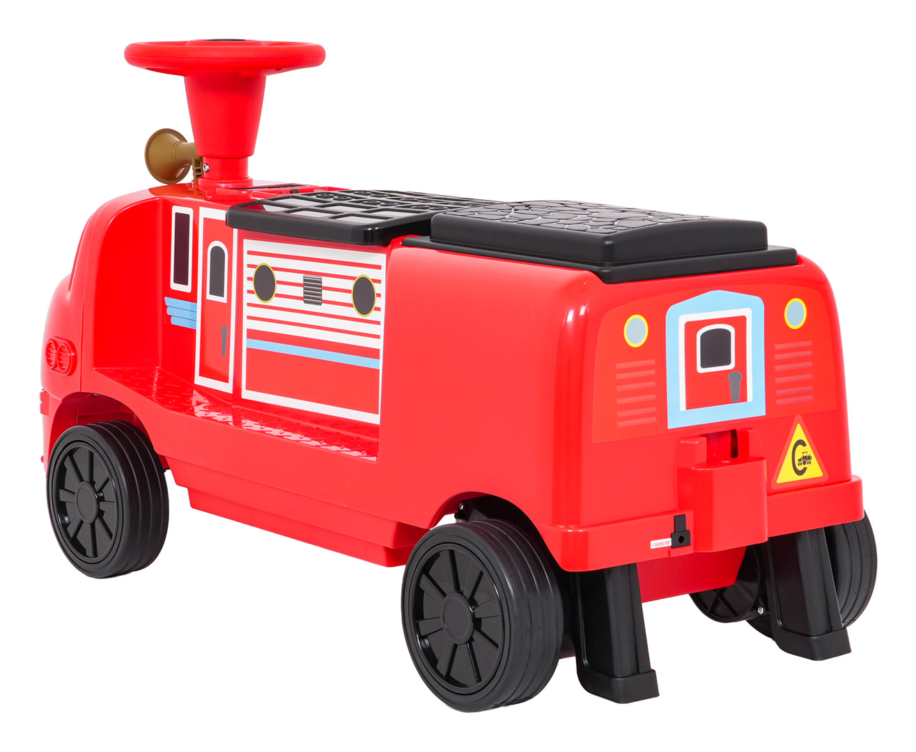 Lokomotiva na akumulator "Red Station" - dvosjed - crvena